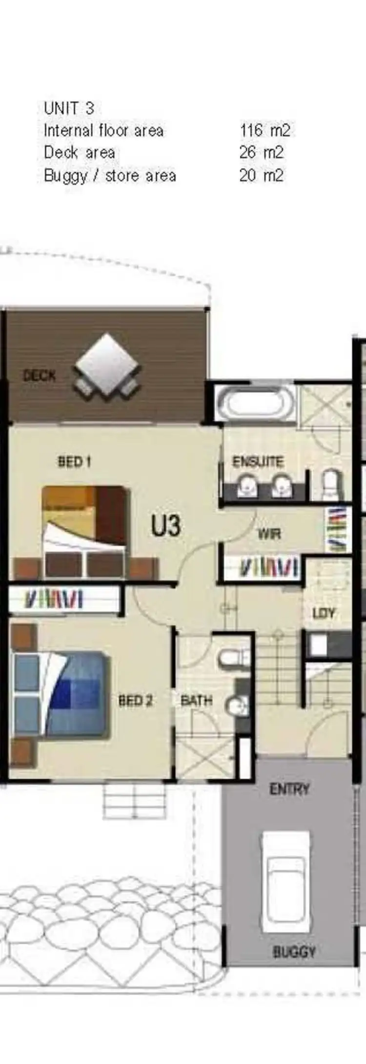 Floorplan of Homely villa listing, 3 The Pinnacles on Hamilton, Hamilton Island QLD 4803
