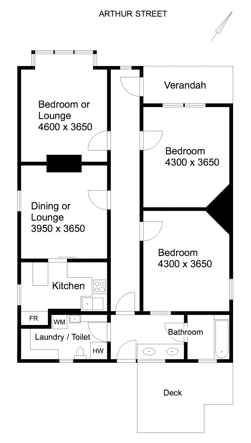 Floorplan of Homely house listing, 22 Arthur Street, West Hobart TAS 7000