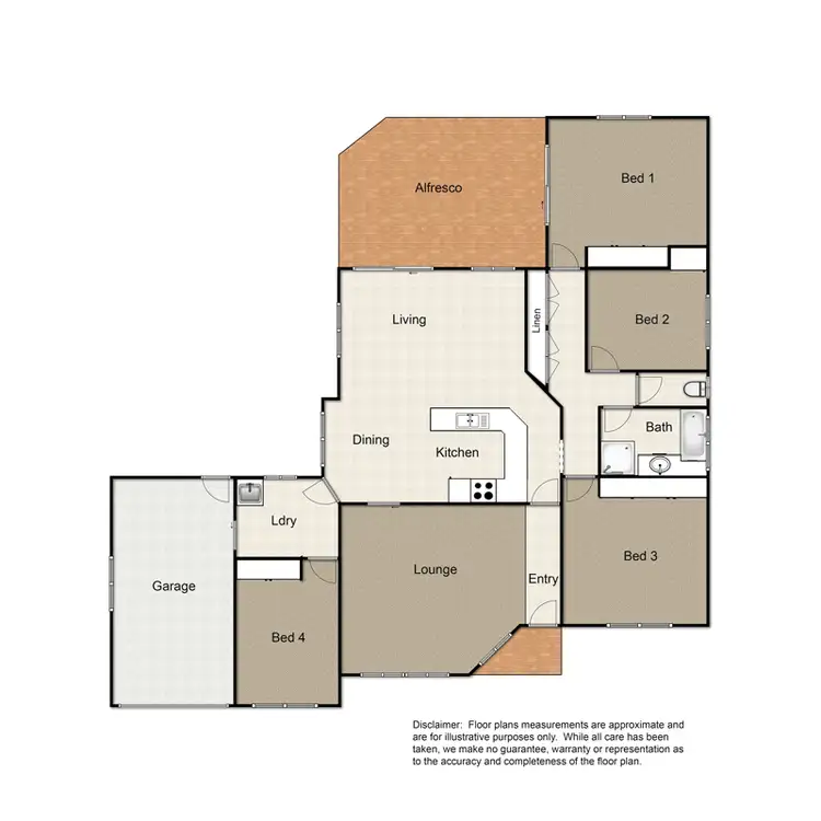 Floorplan of Homely house listing, 4 Alroe Court, Kearneys Spring QLD 4350