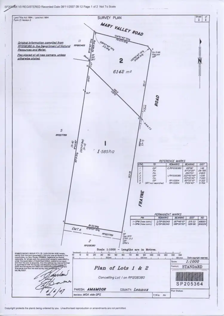 Floorplan of Homely land listing, 6 Frayne Road, Amamoor QLD 4570