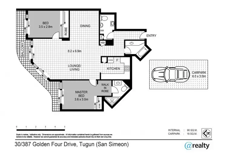 Floorplan of Homely unit listing, 30/387 Golden Four Drive, Tugun QLD 4224