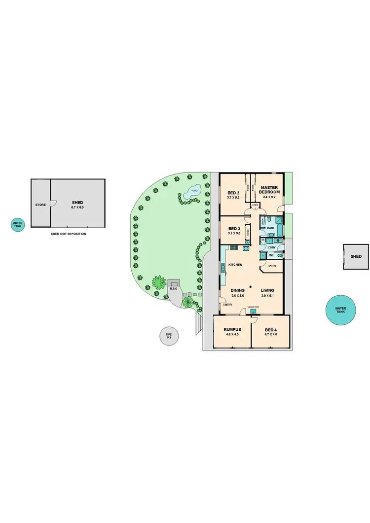 Floorplan of Homely house listing, 265 DOCTORS CREEK ROAD, Clonbinane VIC 3658