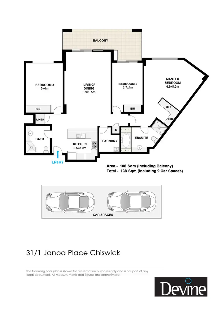 Floorplan of Homely apartment listing, 31/1 Janoa Place, Chiswick NSW 2046