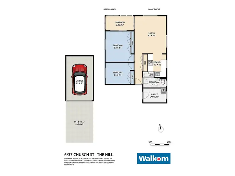 Floorplan of Homely unit listing, 6/37 Church Street, The Hill NSW 2300