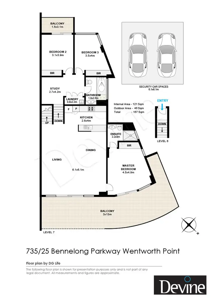 Floorplan of Homely apartment listing, 735/25 Bennelong Parkway, Wentworth Point NSW 2127