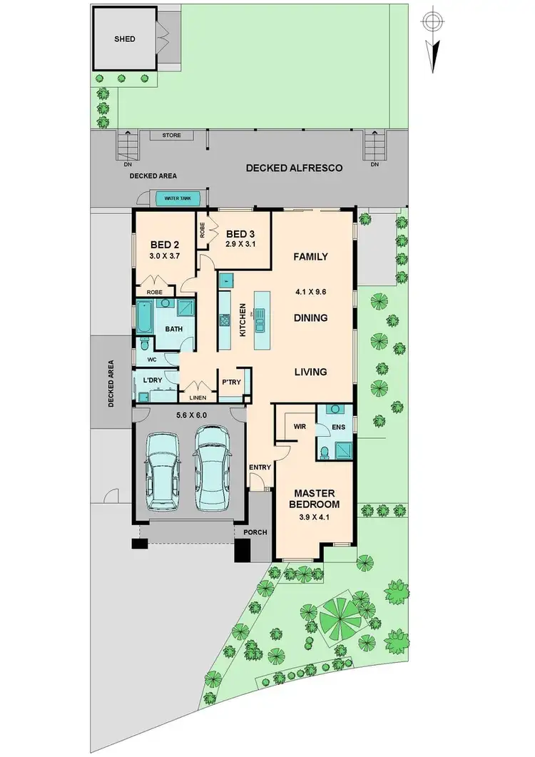 Floorplan of Homely house listing, 32 LAURICELLA DRIVE, Wallan VIC 3756