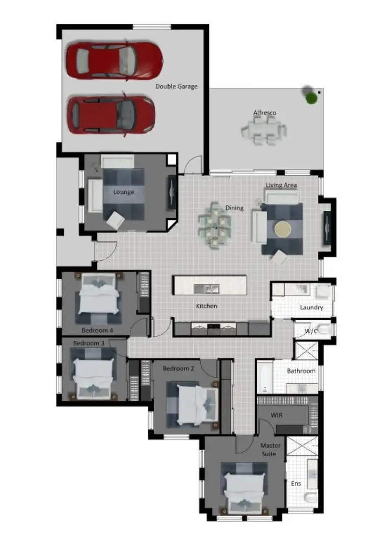 Floorplan of Homely house listing, 2 Parker Place, Chinchilla QLD 4413