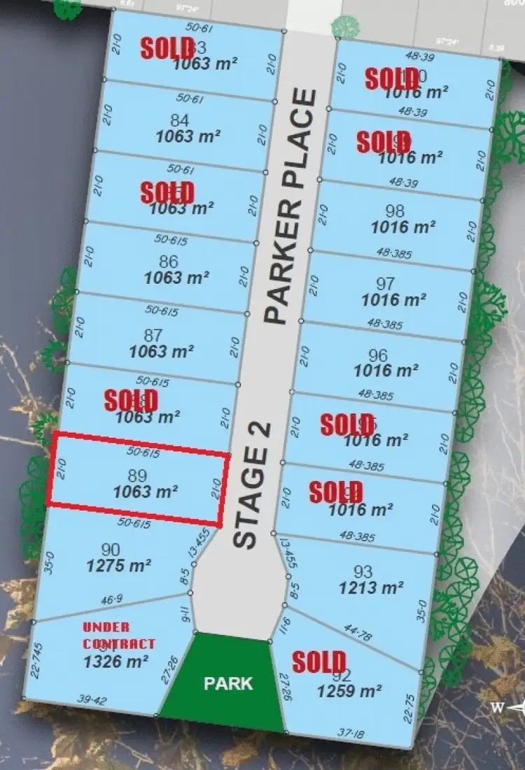 Floorplan of Homely land listing, Lot 89 Parker Place, Chinchilla QLD 4413