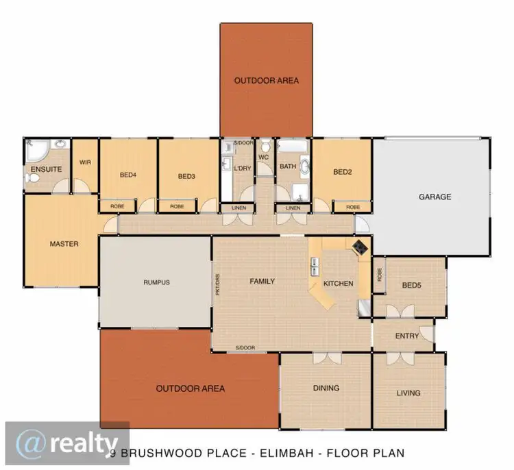 Floorplan of Homely rural property listing, 9 Brushwood Place, Elimbah QLD 4516