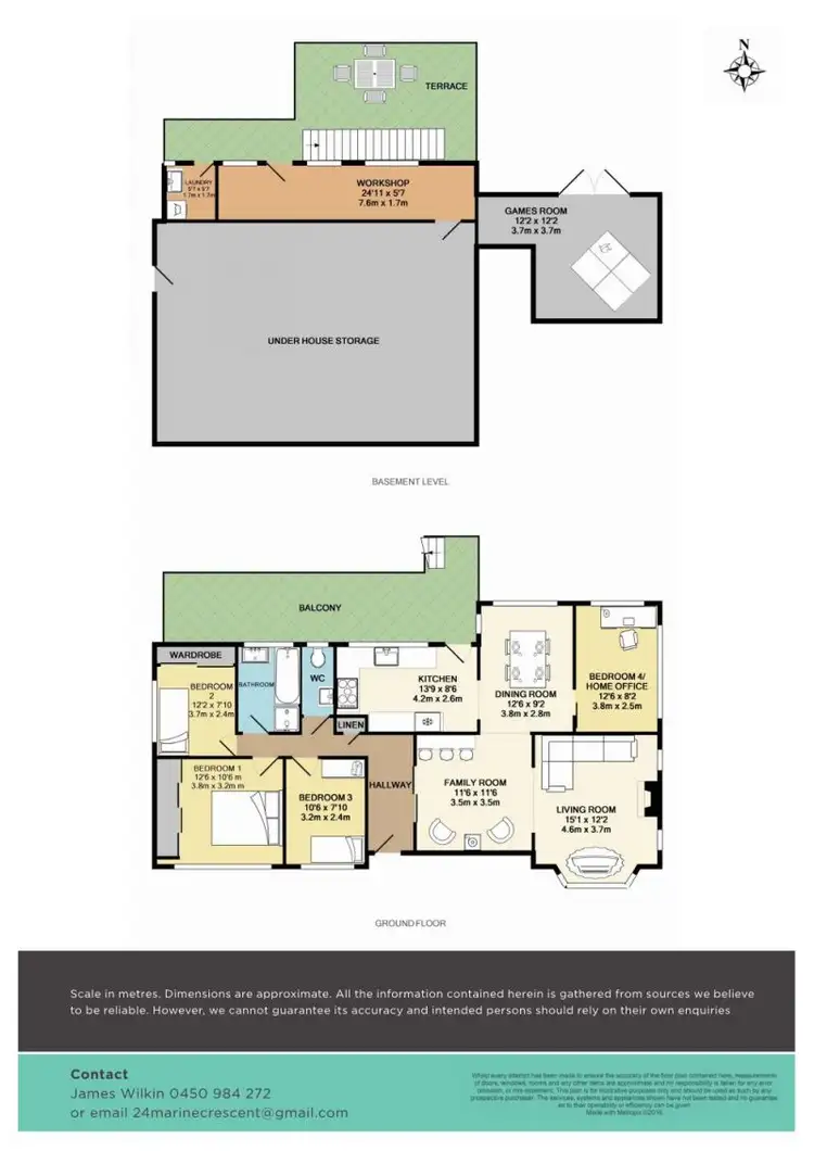 Floorplan of Homely house listing, 24 Marine Crescent, Hornsby Heights NSW 2077