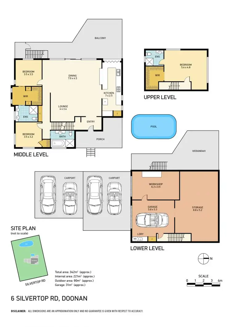 Floorplan of Homely house listing, 6 Silvertop Rd, Doonan QLD 4562