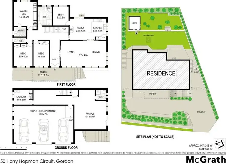 Floorplan of Homely house listing, 50 Harry Hopman Circuit, Gordon ACT 2906