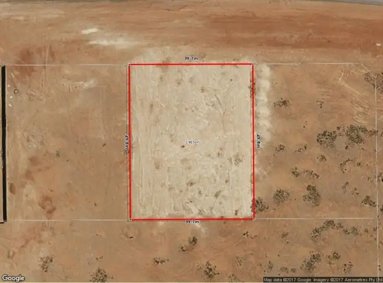 Floorplan of Homely land listing, Lot 2136/2137 Flinders St, Coober Pedy SA 5723