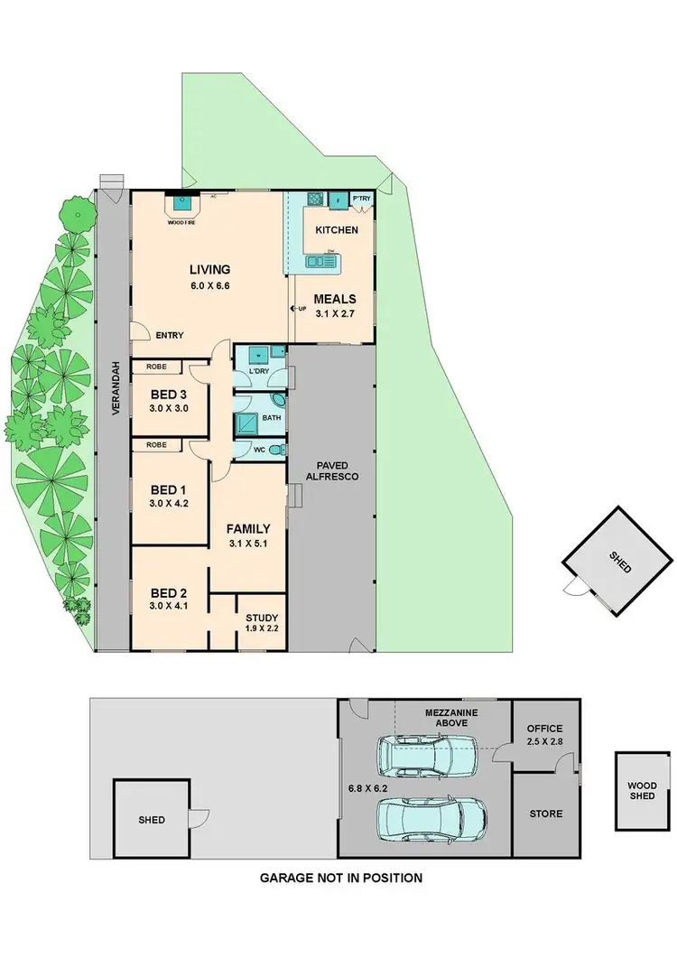 Floorplan of Homely house listing, 33 GLENBURNIE AVENUE, Heathcote Junction VIC 3758