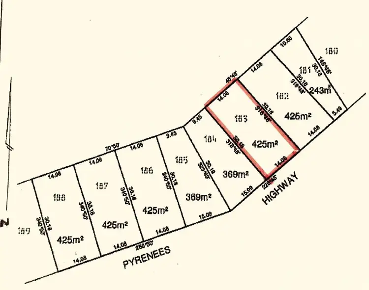 Floorplan of Homely land listing, 180 Main Rd, Chewton VIC 3451