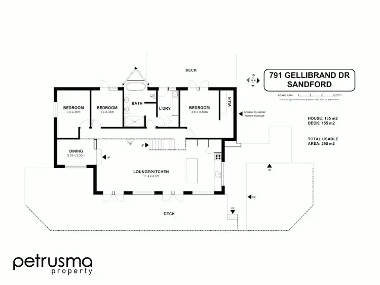 Floorplan of Homely house listing, 791 Gellibrand Drive, Sandford TAS 7020