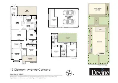 Floorplan of Homely house listing, 12 Clermont Avenue, Concord NSW 2137