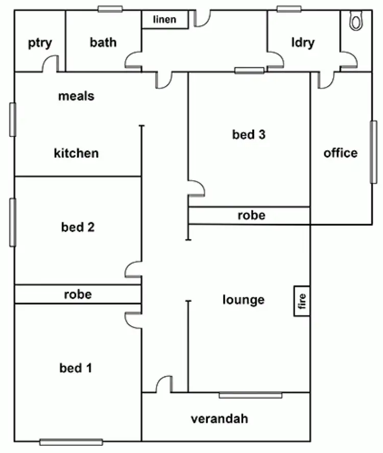 Floorplan of Homely house listing, 45 Church Street, Pimpinio VIC 3401