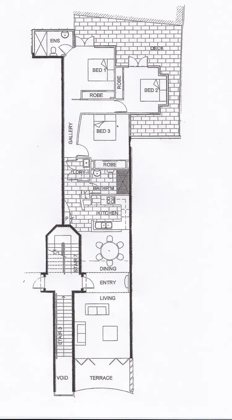 Floorplan of Homely apartment listing, 3/45 Rosslyn Street, West Melbourne VIC 3003