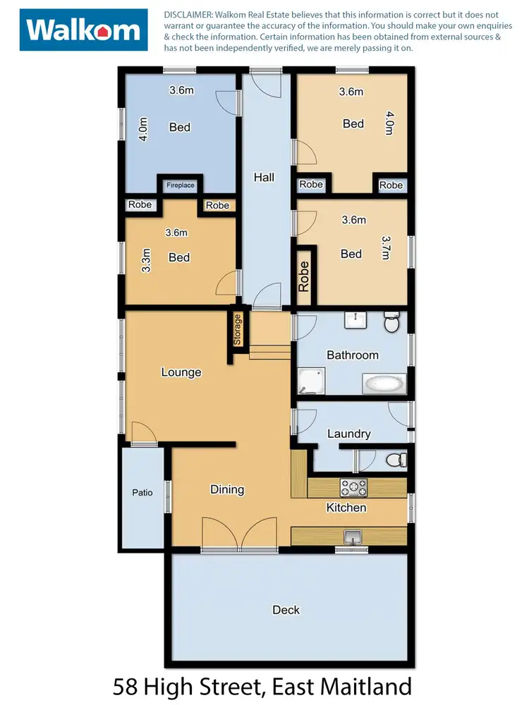 Floorplan of Homely house listing, 58 High Street, East Maitland NSW 2323