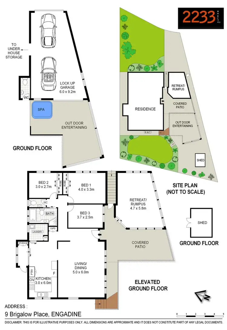 Floorplan of Homely house listing, 9 Brigalow Place, Engadine NSW 2233