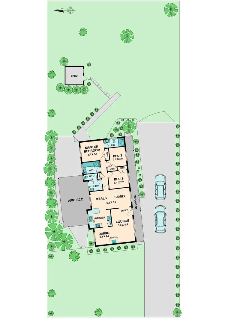 Floorplan of Homely house listing, 100 SUTHERLAND STREET, Kilmore VIC 3764