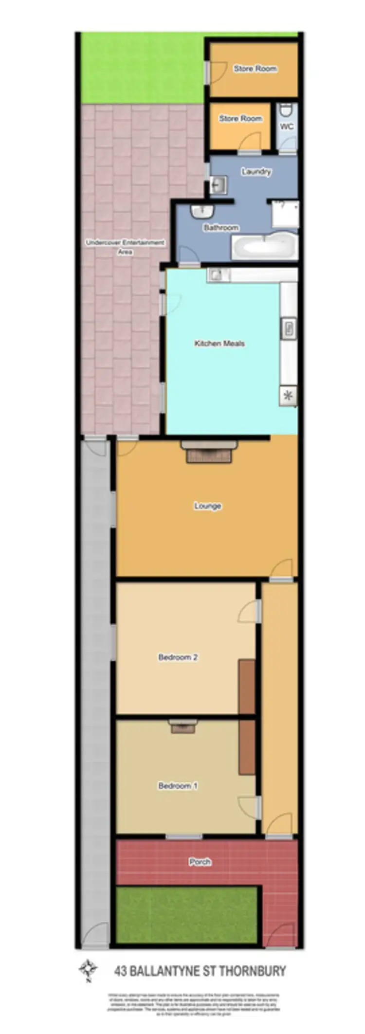 Floorplan of Homely house listing, 43 Ballantyne Street, Thornbury VIC 3071