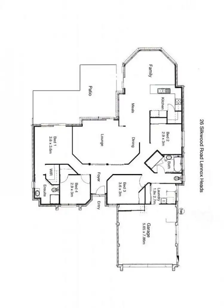 Floorplan of Homely house listing, 26 Silkwood Road, Lennox Head NSW 2478