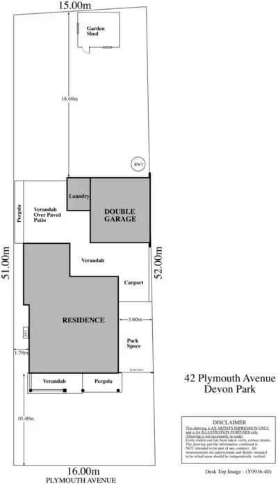 Floorplan of Homely house listing, 42 Plymouth Avenue, Devon Park SA 5008