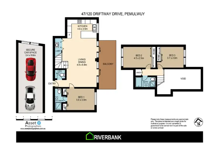 Floorplan of Homely unit listing, 47/120 Driftway Dr, Pemulwuy NSW 2145