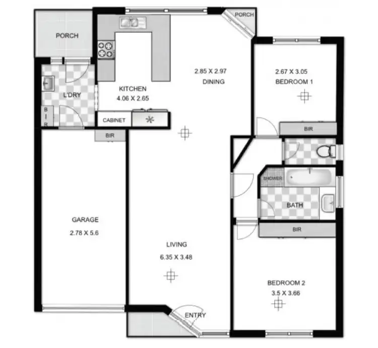 Floorplan of Homely retirement listing, 7/3 Edward Street, Glynde SA 5070