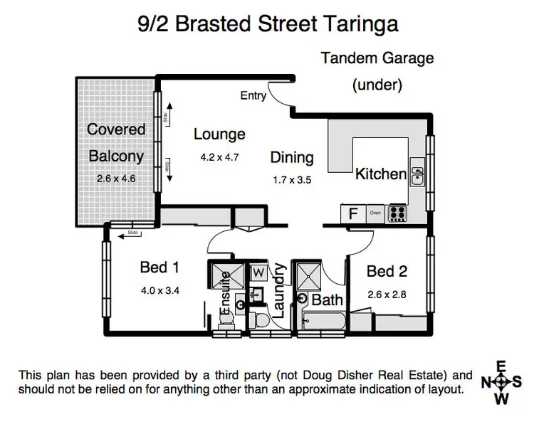 Floorplan of Homely unit listing, 9/2 Brasted Street, Taringa QLD 4068
