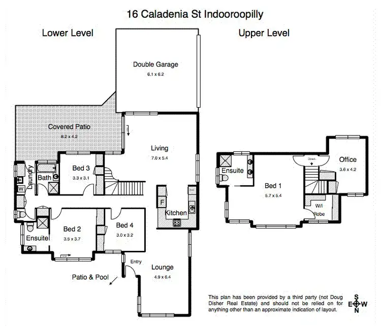 Floorplan of Homely house listing, 16 Caladenia Street, Indooroopilly QLD 4068