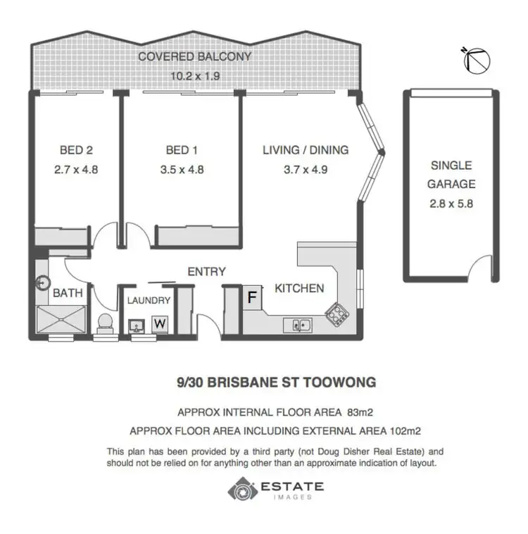 Floorplan of Homely unit listing, 9/30 Brisbane Street, Toowong QLD 4066