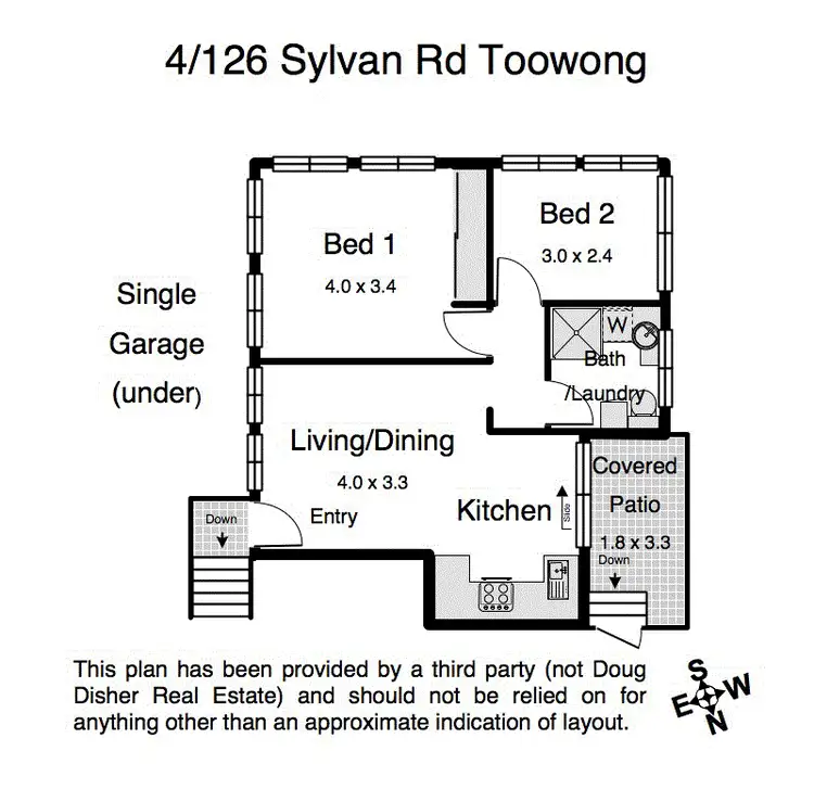 Floorplan of Homely unit listing, 4/126 Sylvan Road, Toowong QLD 4066