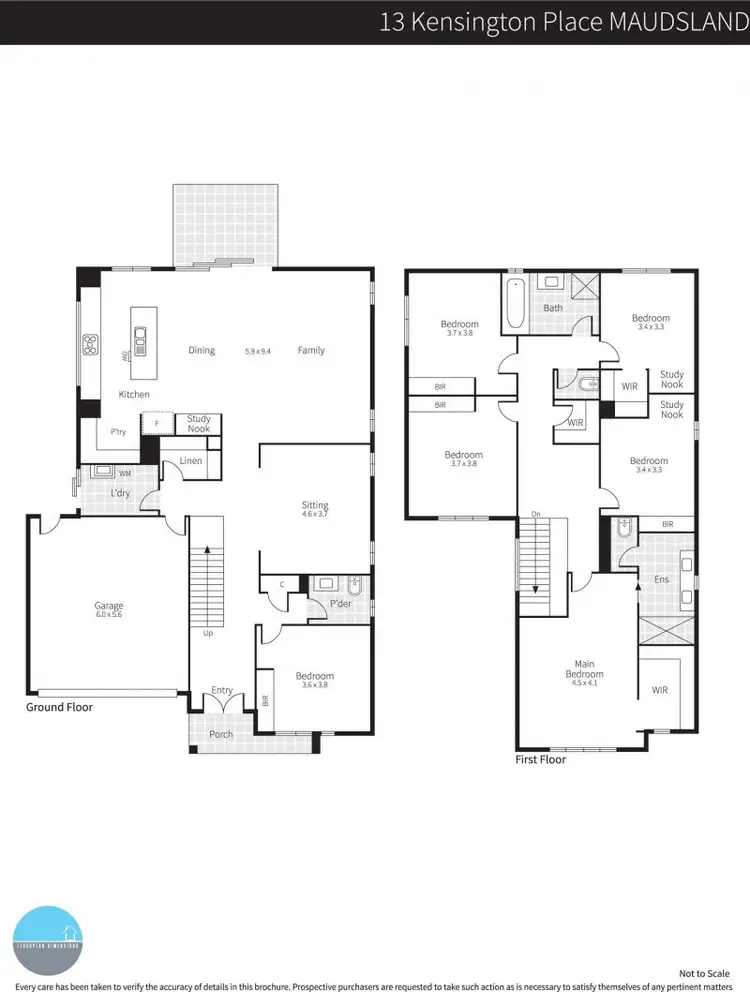 Floorplan of Homely house listing, 13 Kensington Place, Maudsland QLD 4210