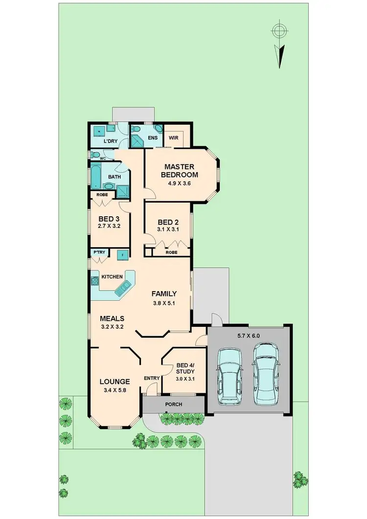 Floorplan of Homely house listing, 13 HADLEY DRIVE, Wallan VIC 3756