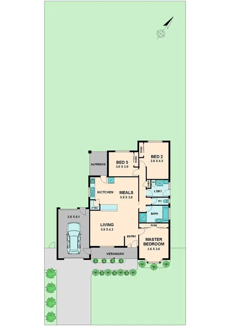 Floorplan of Homely house listing, 21 FERGUSON STREET, Broadford VIC 3658