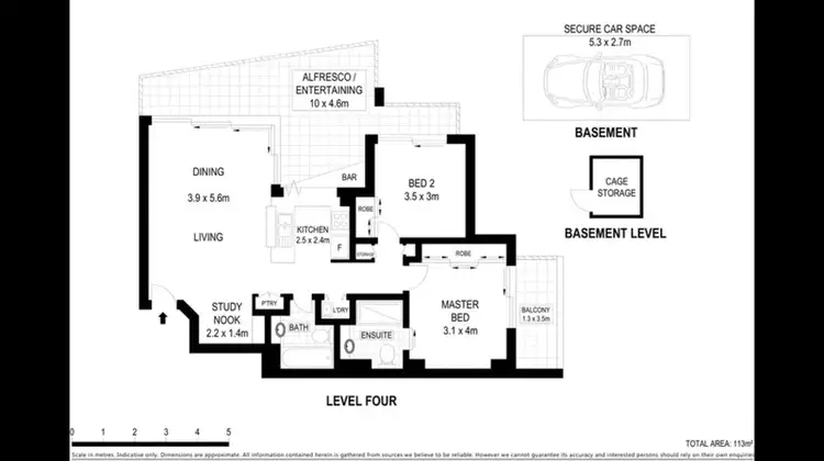 Floorplan of Homely apartment listing, 16/153 Lambert Street, Kangaroo Point QLD 4169