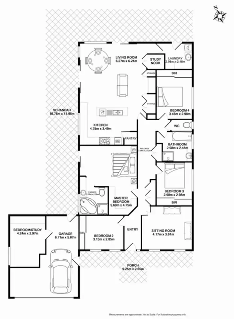 Floorplan of Homely house listing, 32 Innisbrook Avenue, Wodonga VIC 3690