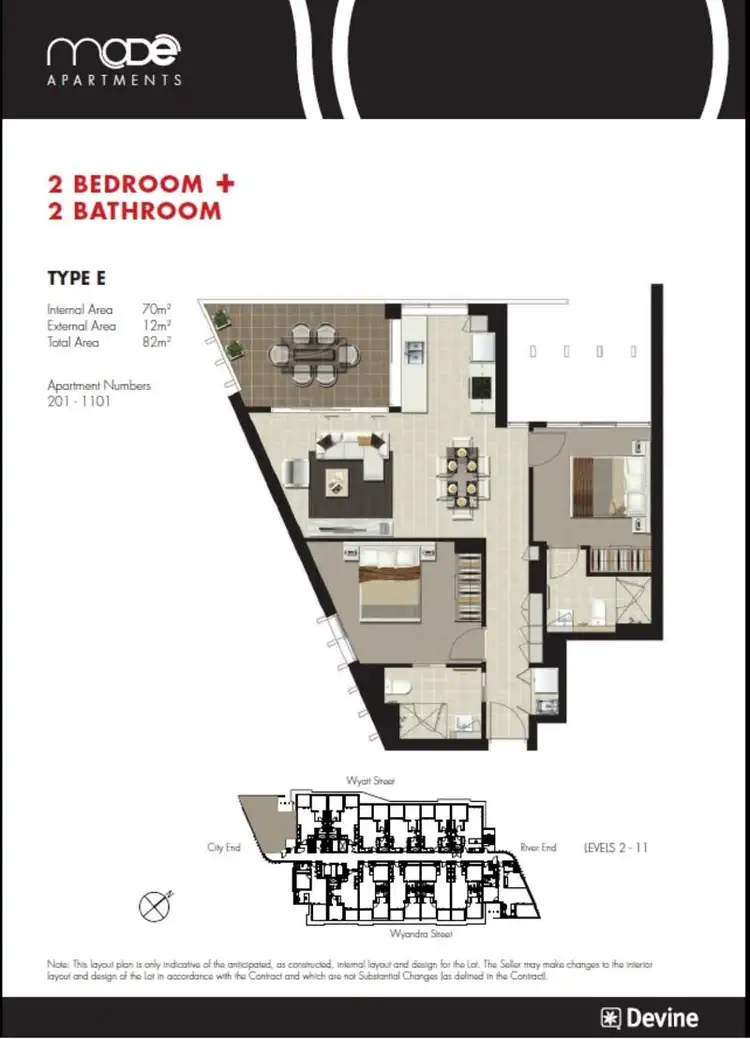Floorplan of Homely apartment listing, 42 Wyandra Street, Newstead QLD 4006