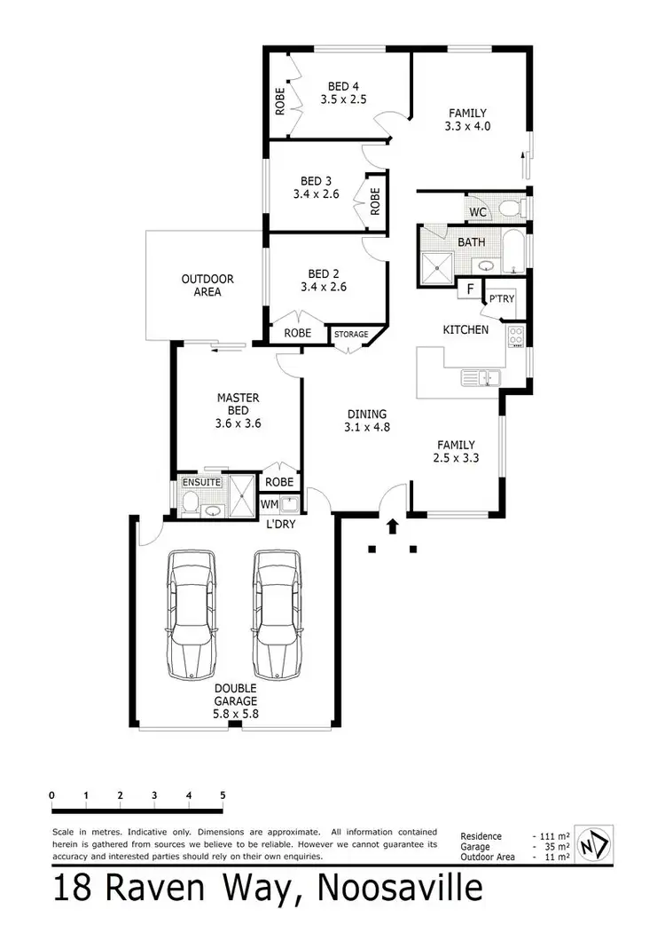 Floorplan of Homely house listing, 18 Raven Way, Noosaville QLD 4566