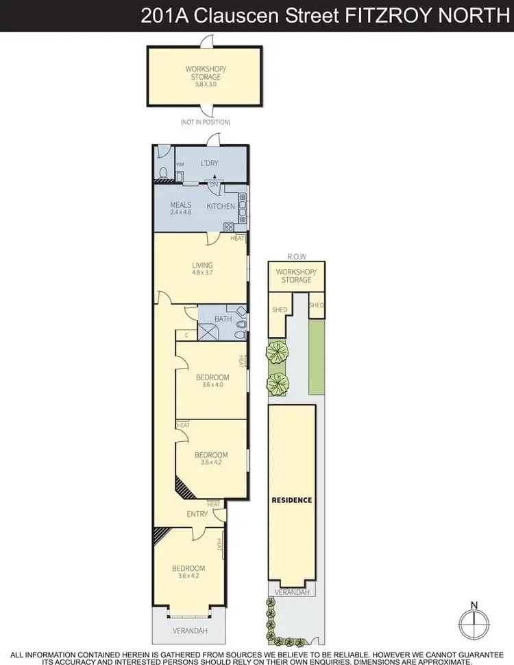 Floorplan of Homely house listing, 201A Clauscen Street, Fitzroy North VIC 3068