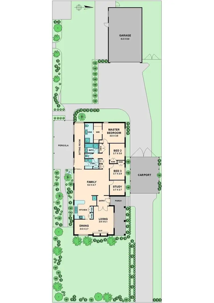 Floorplan of Homely house listing, 9 HIGH STREET, Broadford VIC 3658