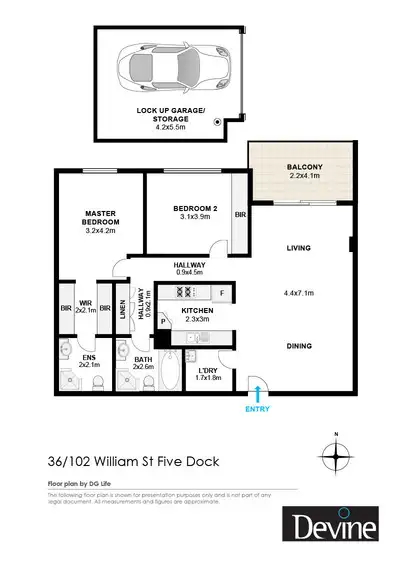 Floorplan of Homely apartment listing, 36/102 William Street, Five Dock NSW 2046