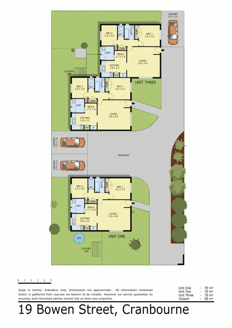 Floorplan of Homely unit listing, 19 BOWEN STREET, Cranbourne VIC 3977