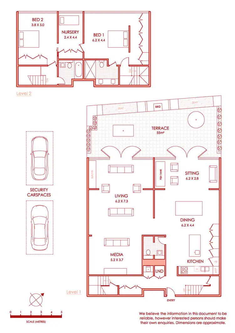 Floorplan of Homely apartment listing, 1&2/61 McLachlan Avenue, Rushcutters Bay NSW 2011