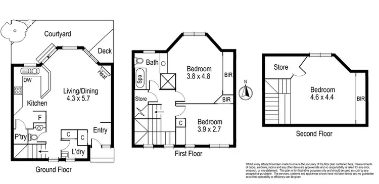 Floorplan of Homely house listing, 2 Charles Place, Fitzroy VIC 3065