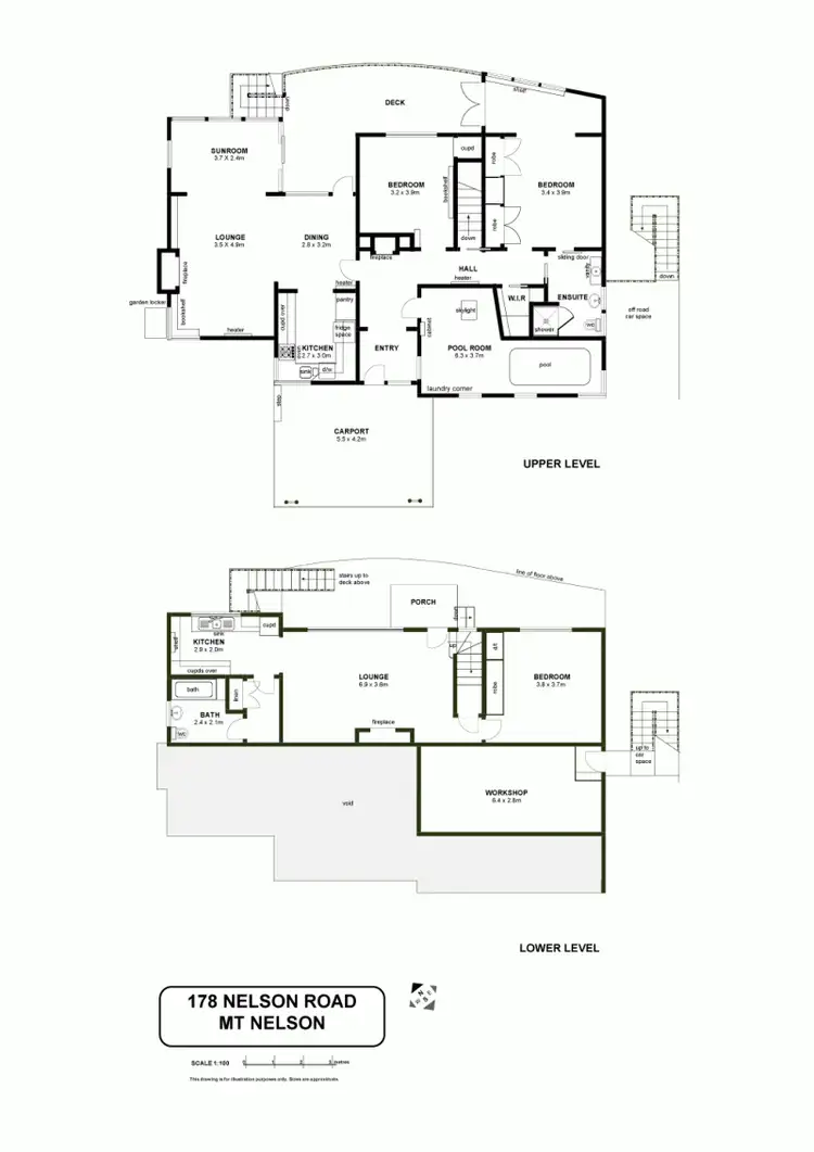 Floorplan of Homely house listing, 178 Nelson Road, Mount Nelson TAS 7007