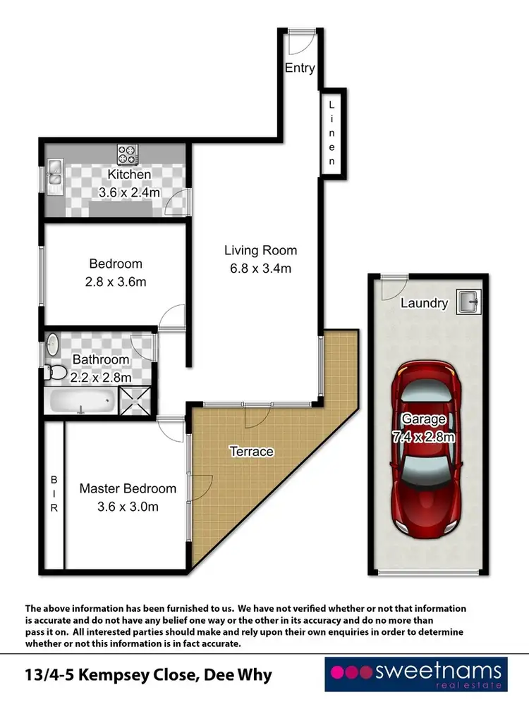 Floorplan of Homely apartment listing, 13/4 Kempsey Close, Dee Why NSW 2099